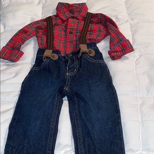 Infant jean & onesie set